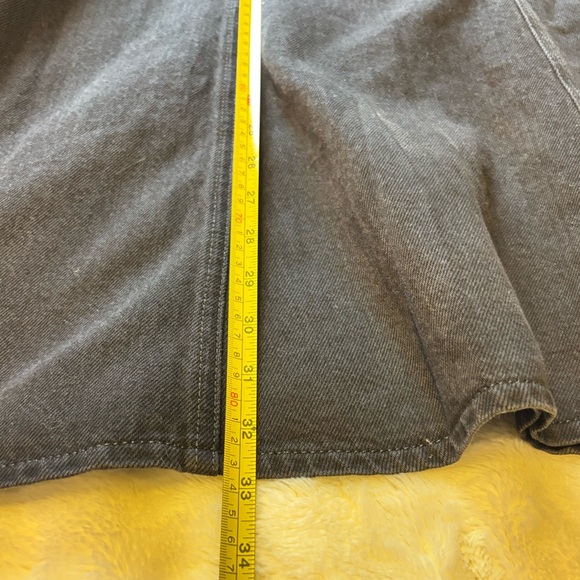 NWT- Levi's Vintage Black Denim Midi Skirt, with stretch - Picture 6 of 8